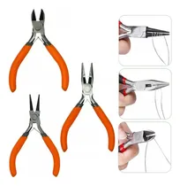 Comprar Kit Mini Alicates 3pcs Corte Diagonal Bico Redondo E Meia Ca