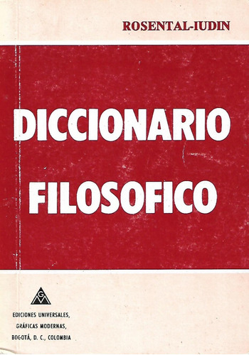 Diccionario Filosófico Rosental Iudin Yf