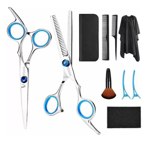 Tijeras De Peluquería Grafiladora, Peine Y Estuche Kit Set