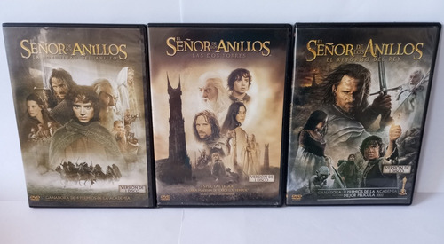 El Señor De Los Anillos Trilogía Dvd Original (audio Latino)