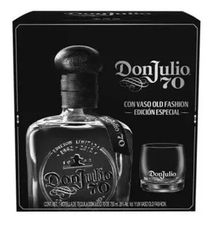 Tequila Donjulio 70 Con Vaso Old Fashion - 750ml