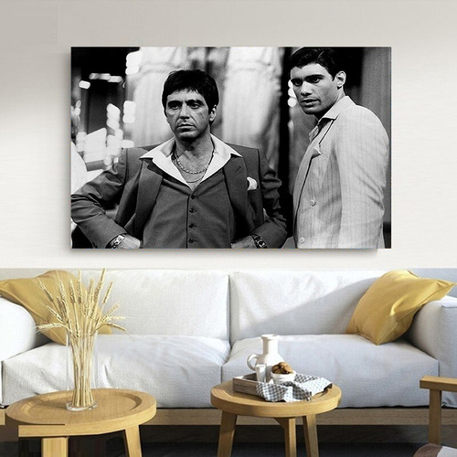 Cuadro Cine Películas Scarface Tony Montana 80x60 M1