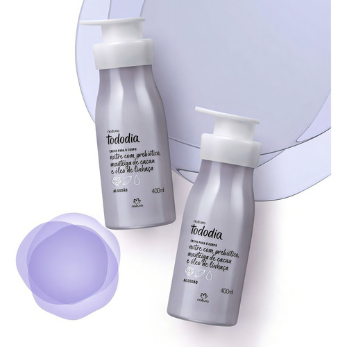 Crema para cuerpo Natura Tododia Algodón en pote de 400mL/400g