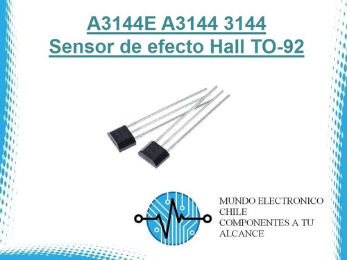 2 X A3144e A3144 3144 Sensor De Efecto Hall To-92 