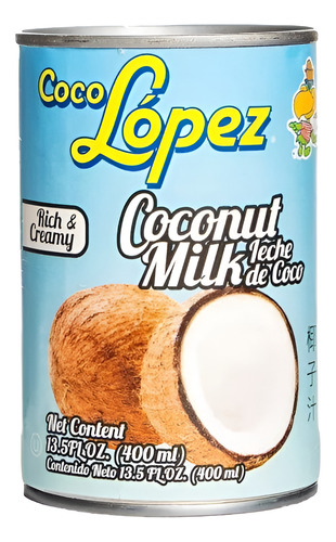 Coco Lopez - Leche De Coco 400ml. Agronewen