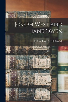 Libro Joseph West And Jane Owen - Barnhill, Celeste Jane ...