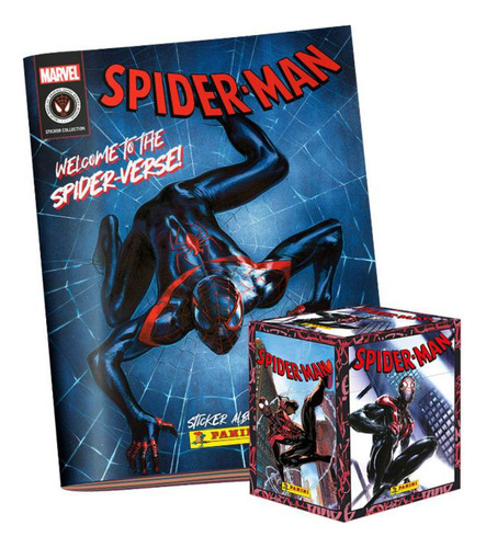 Pack Álbum Tapa Blanda Spiderman Spiderverse + Paquetón