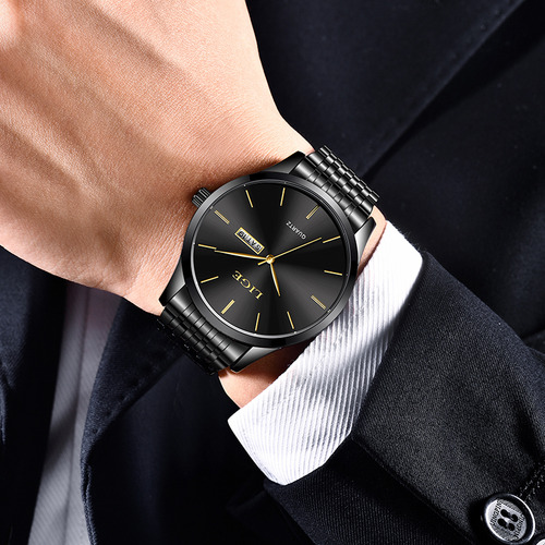 Reloj De Hombre Sencillo De Acero Resistente Al Agua