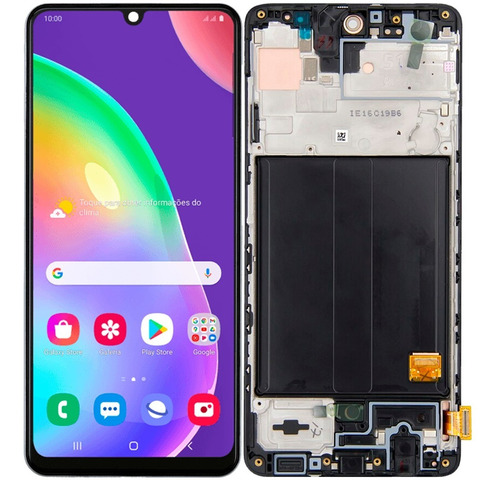 Tela Display Oled Compatível Galaxy A31 A315 Com Aro + Cola