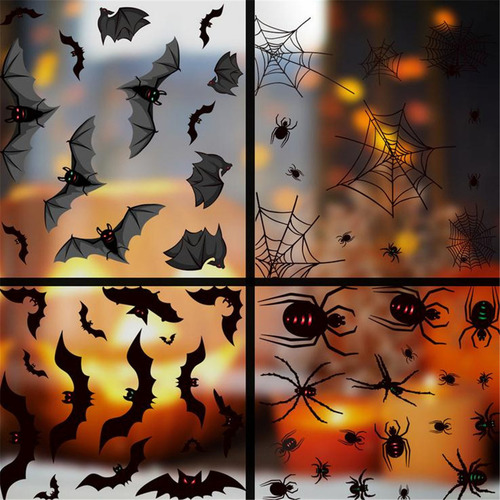 Adesivo De Janela De Vidro De Halloween S Stick De Parede De