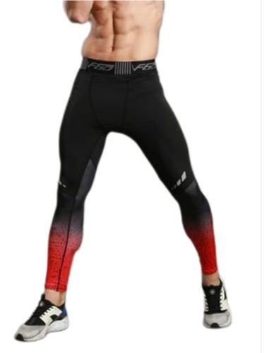 Lycra Deportiva - Hombre-ref. 8025- Negro- Rojo.