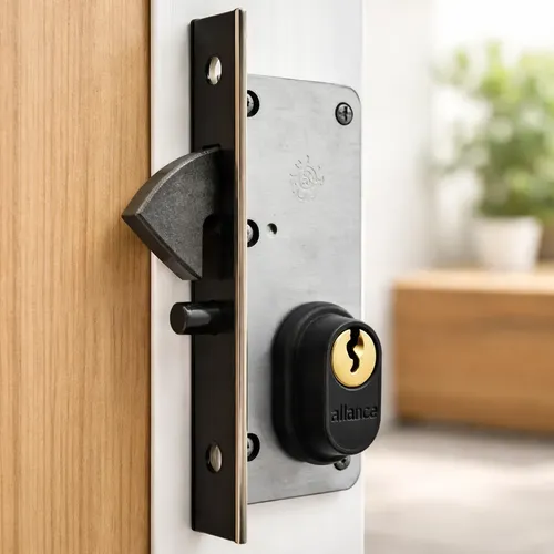 Fechadura Porta Correr F1300 Pf - Bico De Papagaio - Aliança
