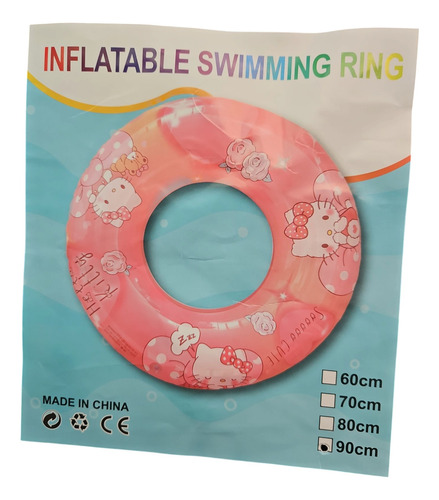 Salvavidas Dona Kitty Kuromi Stitch Alberca Playa Inflable