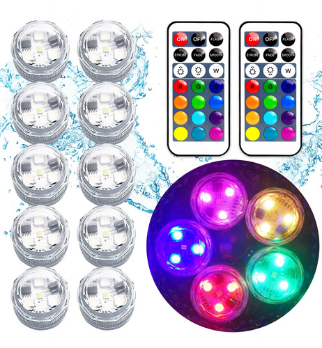 Mini Luces Led Sumergibles, Pequenas Velas De Te Led Imperme