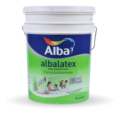 Albalatex Mate Pintura Lavable Antihongo 20 Litros Caballito