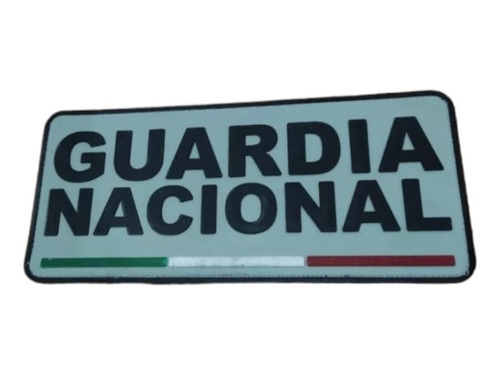 Parche Gn Guardia Nacional 23cm Con Velcro Militar Insignia