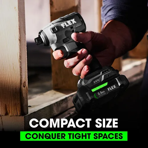 Kit Combinado Flex Fxm201-2a De 24 V, Taladro Inalámbrico Si