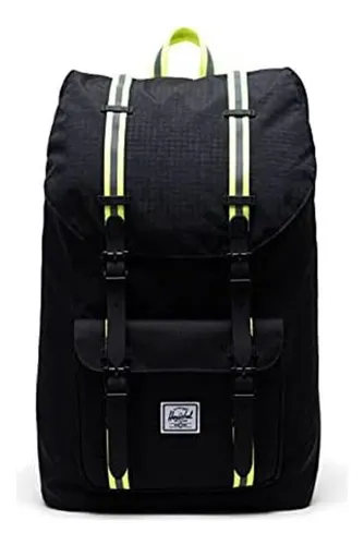Herschel Supply Co. Little America Negro Enzima Amarillo Tal