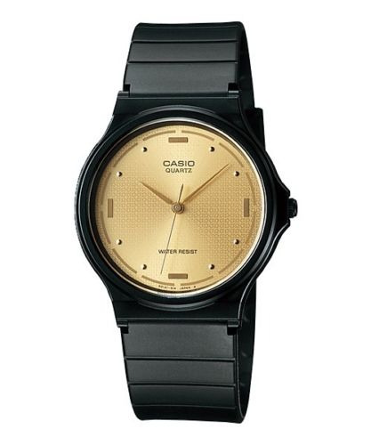 Reloj Casio Para Hombre Mq76-1a  Análogo Tablero Negro Y