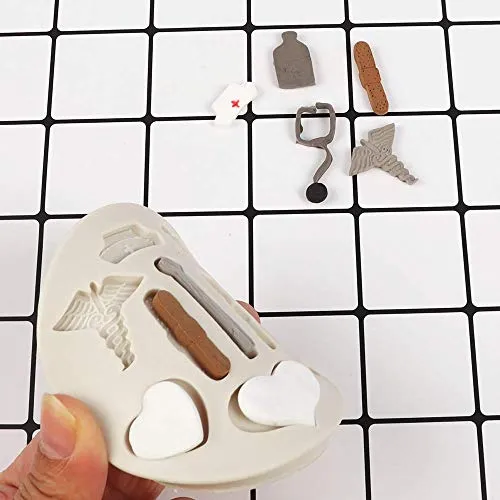 Moldes Para Fondant Con Temática De Enfermera, Botella De 3
