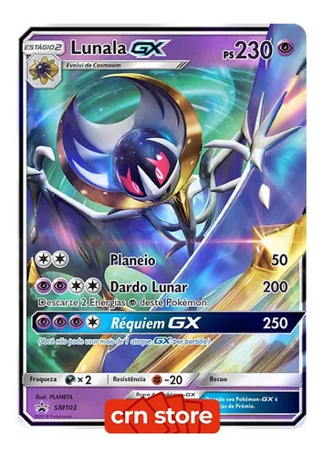 Carta Pokémon Lendário Solgaleo Gx Sol E Lua