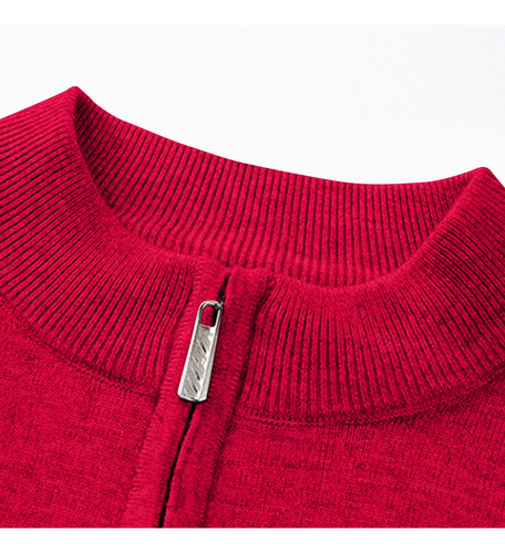 Blusa Para Hombre, Cuello Redondo, Punto, Color Liso, Con Cr