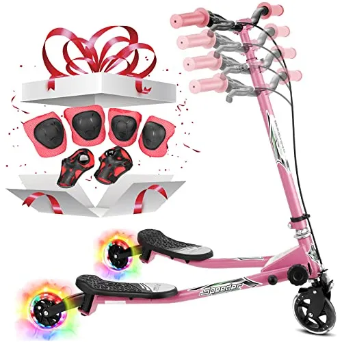 Patinete Oscilante Con Luz Led Para Ni os Tres Ruedas Desl