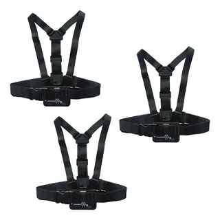 Arnés Pechera Chest Strap 3 Piezas Compatible Gopro Cámaras
