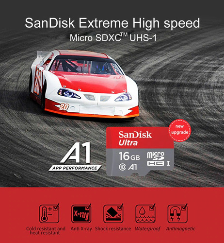 Cartão De Memória Sandisk 16 Gb Alta Velocidade