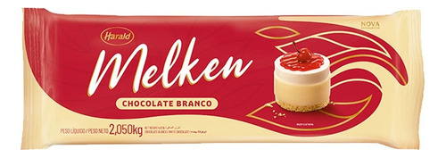 Barra De Chocolate Branco 2,1kg Melken Harald 