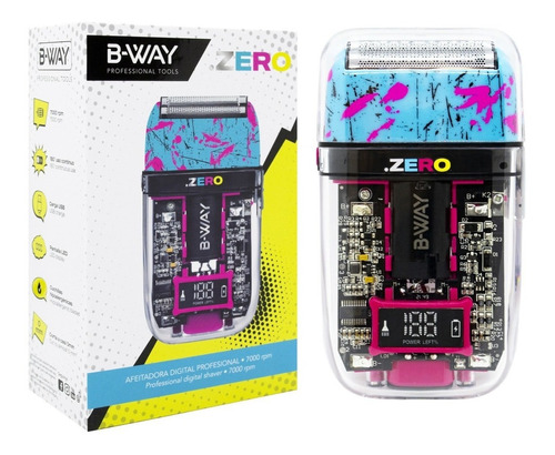 B-way Zero Afeitadora Inalámbrica Digital Cabello Barba 6c