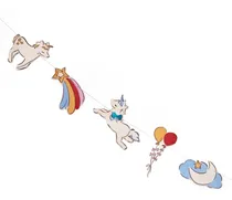 Comprar Guirnalda Banderines Unicornio Arcoiris Helado Cotillon