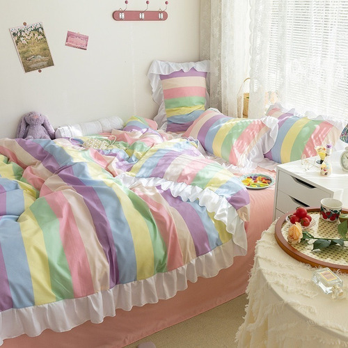 Juego Sabanas Ropa De Cama+funda De Plumon 1.5plazas Hsjjhb3
