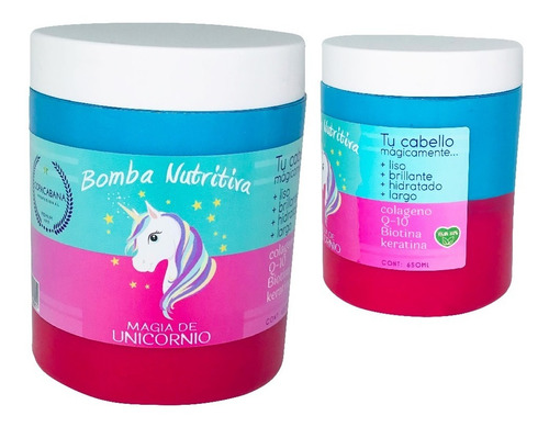 10 Bomba Nutritiva Unicornio, Crema Capilar