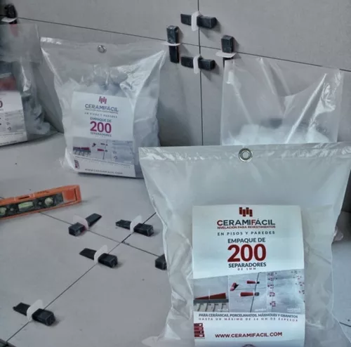 Kit de nivelación para porcelanato y cerámica de 200 cuñas 