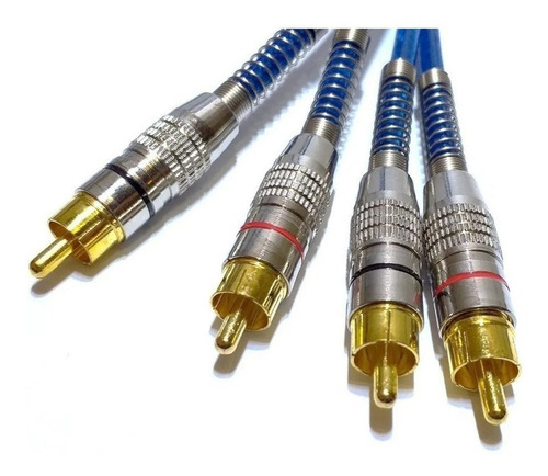 Cabo Rca 5 Metros Dupla Blindagem Cobre 5m Blindado 5mm