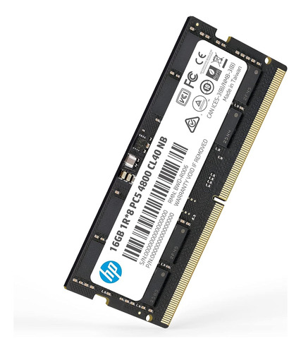 Memoria Ddr5 16 Gb Sodimm 4800 Mhz Cl40 262 Pines Sin Ecc