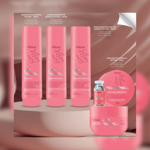 Shampoo Pós-química Fattore 1l Brilho E Hidratação