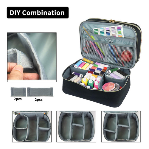 Bolsa De Almacenamiento Para Bordados Caja De Costura De Dob