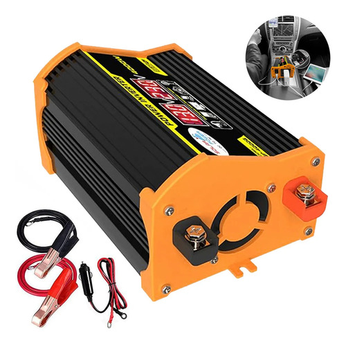 Inversor De Corriente 4000w 12v A110v Convertidor Para Auto