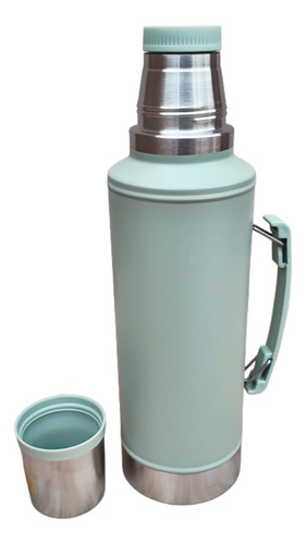 Termo Acero Inox Cap. 2l Calidad Premium Doble Capa Free Bpa Verde Agua