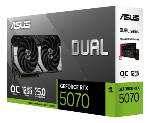 Tarjeta Gráfica Asus Dual Geforce Rtx 5070 O12gb Gddr7 Pci 5