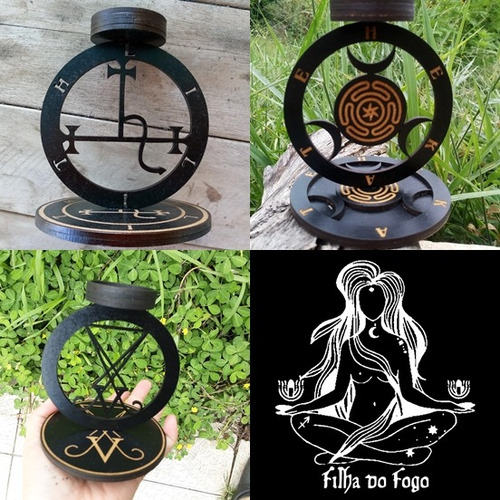 3 Castiçal Hecate Lilith Lúcifer Evocação Oferenda Altar