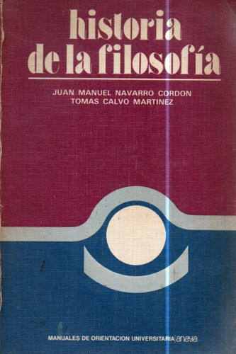 Historia De La Filosofia Juan Manuel Navarro Cordon 