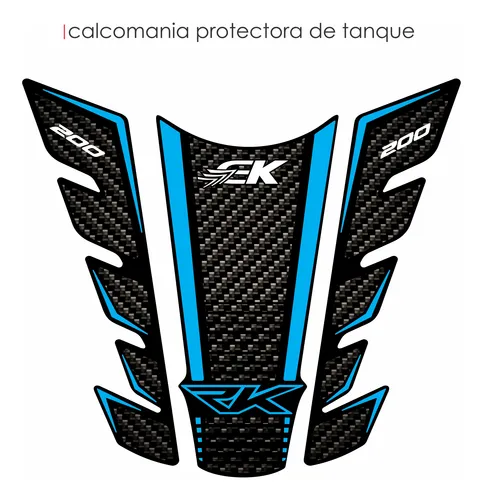 Calcomanias Rk 200 Fibra Carbono