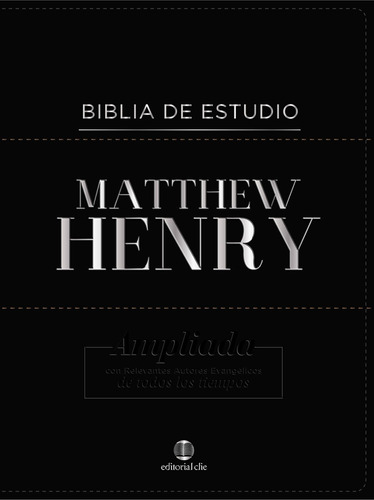 Libro: Rvr Biblia De Estudio Matthew Henry, Piel Fabricada,