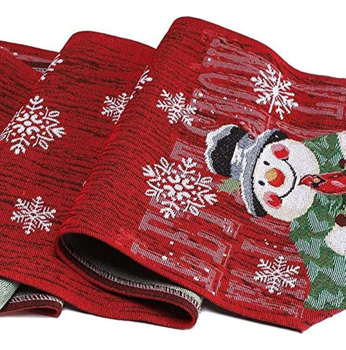 A, Juego Caminos Mesa Y Manteles Individuales Navidad
