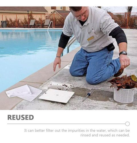 Calcetines Filtrantes Desechables For Piscinas, 10 Unidades