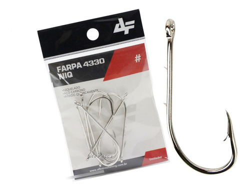 Anzol Albatroz 4330 C/ Farpa Nº 2/0 - Cartela C/ 14 Peças