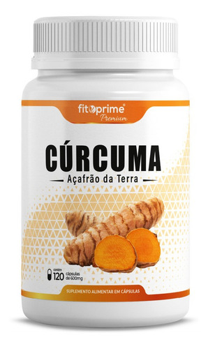 Imagem 1 de 4 de Cúrcuma Longa Açafrão Da Terra 600mg 120cps Fitoprime